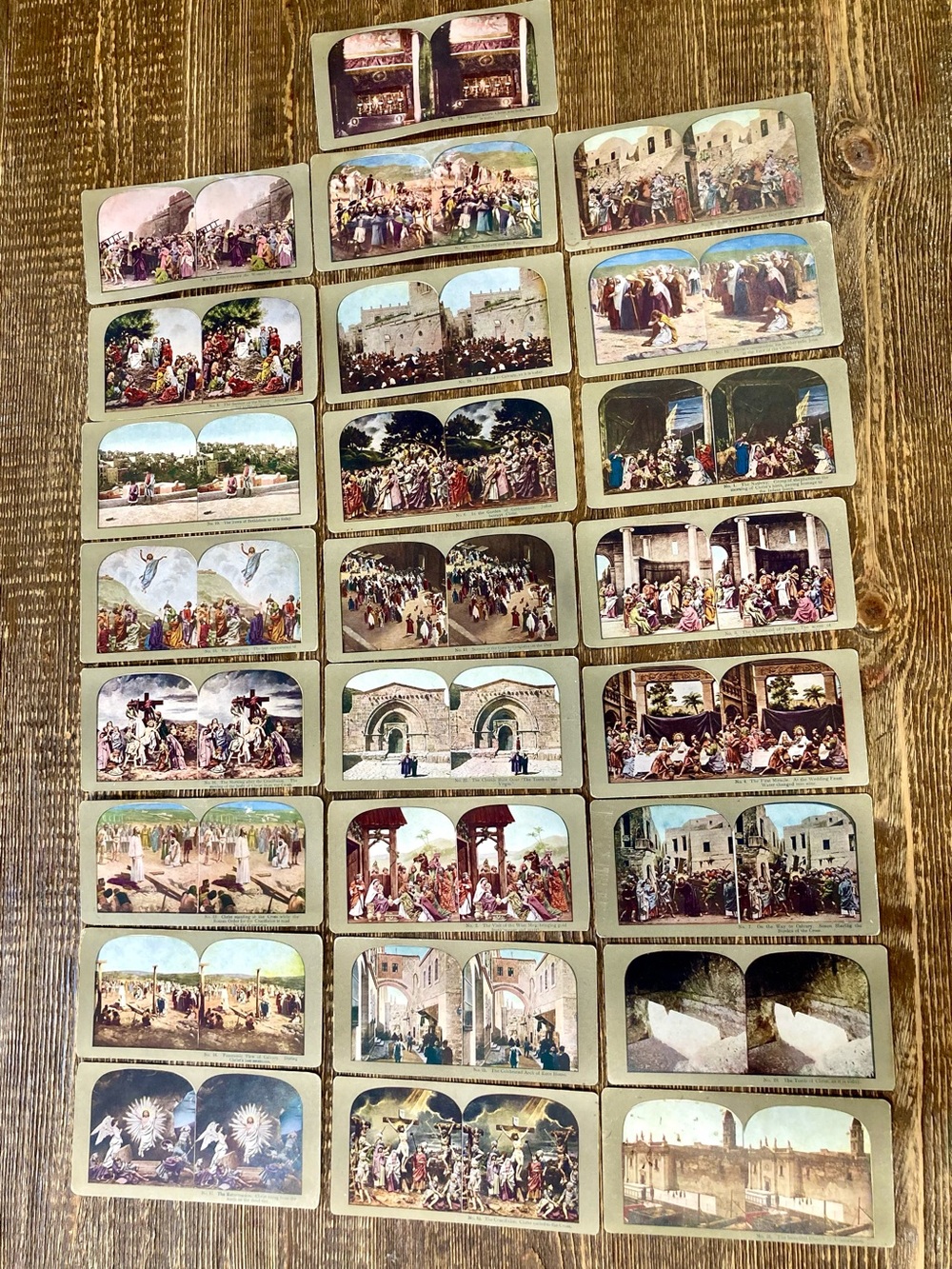 Vintage Stereo View Stereoscope Cards Religious Jesus Christ Lot of 25 Pictures